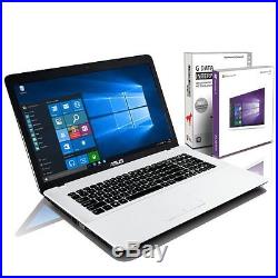 ASUS F751M (17,3 Zoll)Notebook Intel N3540 Quad Core, weiß, 8GB RAM, WIN 10 Pro