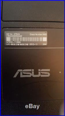 ASUS G75VW REPUBLIC OF GAMERS i7 3630QM 2.40GHz HDD 2750Go Win 7 PRO