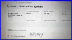 ASUS VivoBook X712EA 17 Intel Core i7-1165G7 RAM 16GO SSD512Go chargeur origine