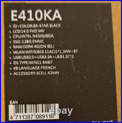 ASUS Vivobook 14 E410MA-BV2349WS 14 Intel Celeron N4500/SS128go/RAM4go -NEUF