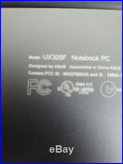 ASUS ZENBOOK UX305F Ultrafin Intel M-5Y10C 8Go SSD 256Go