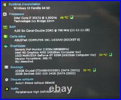 ASUS ZENBOOK UX32VD i7 4Go SSD 240Go voir détails(usure)