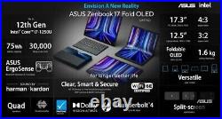ASUS ZenBook 17 Pli Oled 17.3 Coeur i7-1250U 16GB RAM / 1TB SSD Portable Fedex