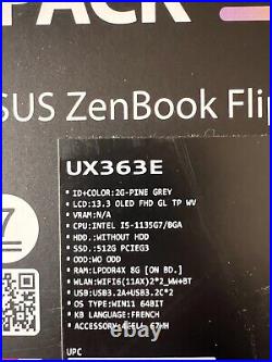 ASUS ZenBook Flip S13 OLED UX371EA 13,3 1To SSD, Intel Core i7 de 11? Gén