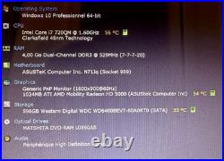 Asus / 17,3 / core i7 / Ram 4 go /640 go HDD