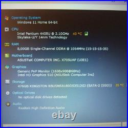 Asus F705 Vivo gallevarbe t3