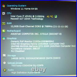 Asus F751 VivoBook ICECOOL 17 pouces FULLHD l SSD Windows 11 l 12 Go RAM HDMI Asus F751 VivoBook ICECOOL 17 pouces FULLHD l SSD Windows 11 l 12 Go RAM HDMI