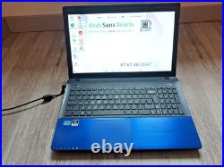 Asus K55VD Bleu 15,6 Windows 10 Core i3 2,4GHz 4Gb DDR3 SD 500Go-Wifi Blu