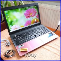 Asus K55 Pink Lady 15 pouces l 8 Go RAM NEUF l Windows 11 PRO 750 l TURBO i5