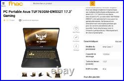 Asus TUF 765, 17.3, Gaming Portable, Intel Core i7