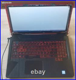 Asus TUF FX504G Ordinateur Portable Gaming / Noir MAT et rouge / Occasion