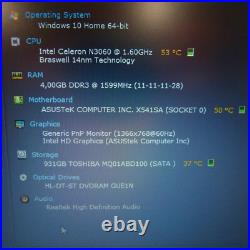 Asus VivoBook F541 PREMIUM 15 pouces l Windows 10 l BATTERIE NEUVE l 1 To HDD