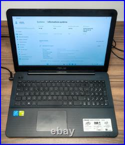 Asus X554SJ Intel 1.6Ghz -Ram 4Go SSD 120go Nvidia 920M 15,6 win11