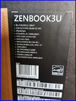 Asus Zenbook 3u i5 7200u, 256 ssd, 8g ram garanti