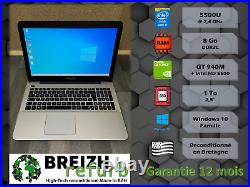 BREIZH REFURB PC Portable Asus X555L 15 i7 SSD Windows 10 Garantie 1 an