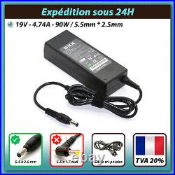 Chargeur Pour Ordinateur Portable Asus / Toshiba 19v 4. 74 A 90w Chargeur Pour Ordinateur Portable Asus / Toshiba 19v 4. 74 A 90w