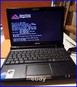 Lot de 2 ASUS Eee PC 900 Noir & Blanc Fonctionnels Chargeurs + Pochett