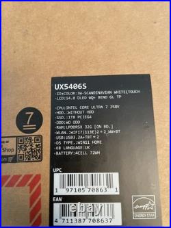 NEUF + FACTURE PC Portable ASUS Zenbook S14 UX5406SA OLED 14,0 3K 120Hz NEUF + FACTURE PC Portable ASUS Zenbook S14 UX5406SA OLED 14,0 3K 120Hz