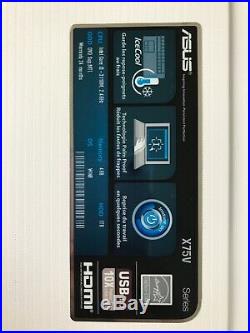 Ordinateur portable ASUS x75v blanc, 17 pouces, intel i3,1TB HDD, 4GB RAM, WIN10