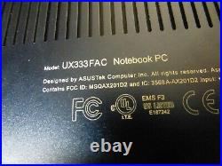 Ordinateur portable asus model ux333fa-a3067t (hors service)
