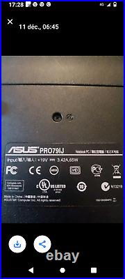 Ordinateur portable asus pro79IJ