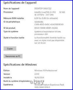PC ASUS B53J 15.6 Core i5 2 disques (HDD et SSD) batterie neuve W10PRO
