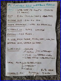 PC Portable ASUS 15 SSD + 8 Go RAM