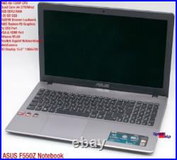 PC Portable ASUS F550ZE F550Z AMD A8-7200P AMD Radeon R5 Dvdrw 8GB 120GB SSD