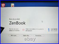 PC Portable Asus Zenbook Pro UX480 14 Intel Core i5 8go DDR4 512go SSD GTX 1050