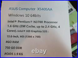 Pc Asus X540aa