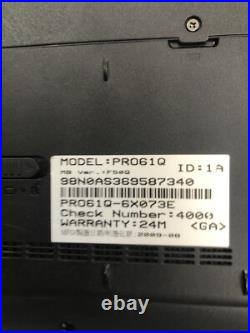 Pc Portable 16 Asus Pro61q-6x073e T4200 4go Ssd120go Win10 Ok