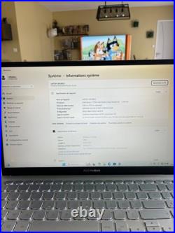 Pc portable Asus Vivobook x512d amd ryzen-3700u 256go ram 8go Windows 11