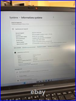 Pc portable Asus vivobook x17 i7-1255u ssd 512go ram 16go Windows 11