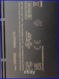 Portable ASUS Zenbook 14 I7 16Go 512 Go Wifi 6 (AX) sous garantie