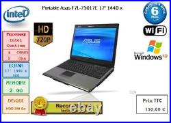 Portable Asus F7L-75017E 17' 1440 x 900 Intel Pentium T2370 2Go HDD 250 Go XPP