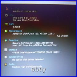 XL SET Asus R565 VivoBook 15 pouces FULLHD l SSD Windows 11 l 10GEN Core i5 I